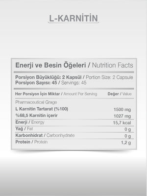 L-Karnitin Kapsül 1500